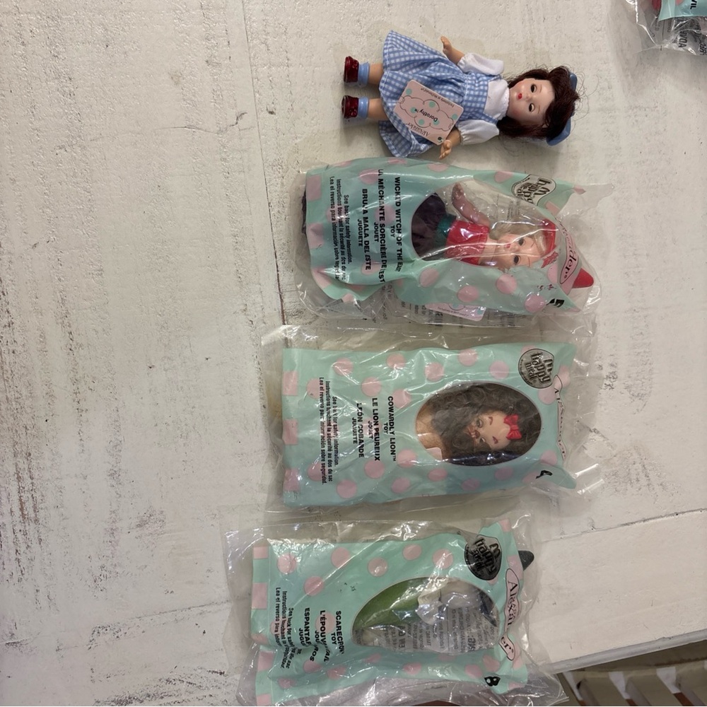 Wizard Of Oz Madame Alexander Set Of 4 Dorothy Not Bagged , Wicked Witch